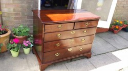 Georgian chest of draws restored